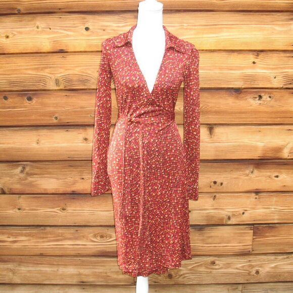 Diane Von Furstenberg DVF Silk Jersey Classic Wrap Dress - Picture 1 of 7